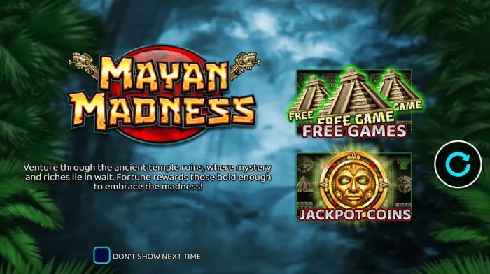 Mayan Madness - főmenü maja témával